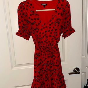 Red Floral Dress!